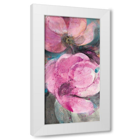 Jewel Garden II White Modern Wood Framed Art Print by Hristova, Albena