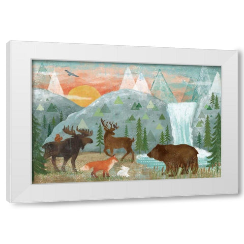 Woodland Forest I White Modern Wood Framed Art Print by Charron, Veronique