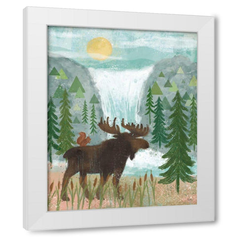 Woodland Forest IV White Modern Wood Framed Art Print by Charron, Veronique