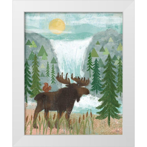 Woodland Forest IV White Modern Wood Framed Art Print by Charron, Veronique