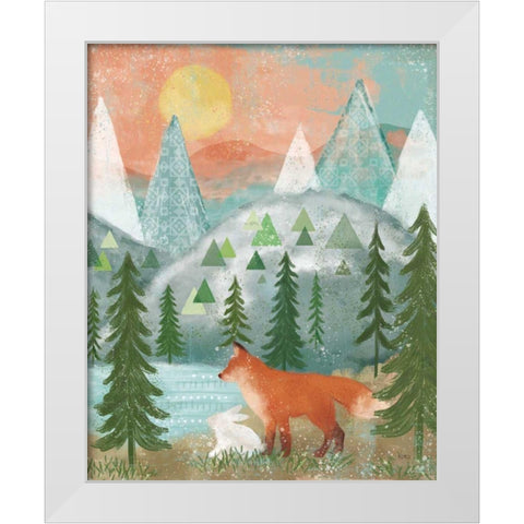 Woodland Forest V White Modern Wood Framed Art Print by Charron, Veronique