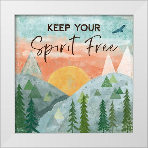 Woodland Forest VI White Modern Wood Framed Art Print by Charron, Veronique