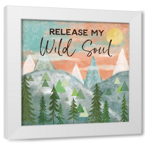 Woodland Forest VII White Modern Wood Framed Art Print by Charron, Veronique