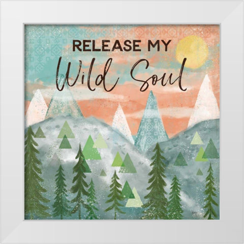 Woodland Forest VII White Modern Wood Framed Art Print by Charron, Veronique