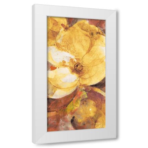 Fall Garden I White Modern Wood Framed Art Print by Hristova, Albena