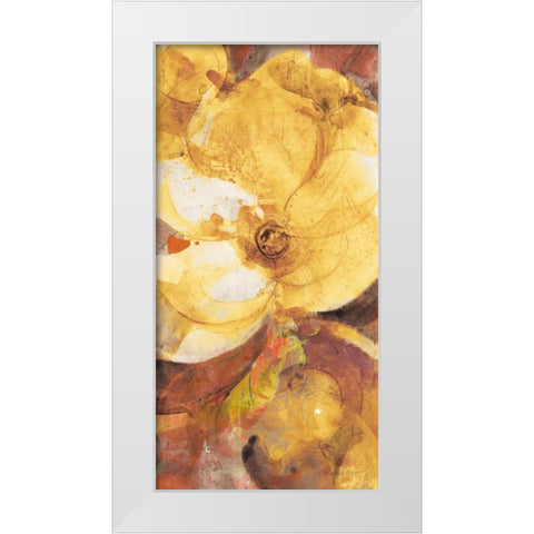 Fall Garden I White Modern Wood Framed Art Print by Hristova, Albena