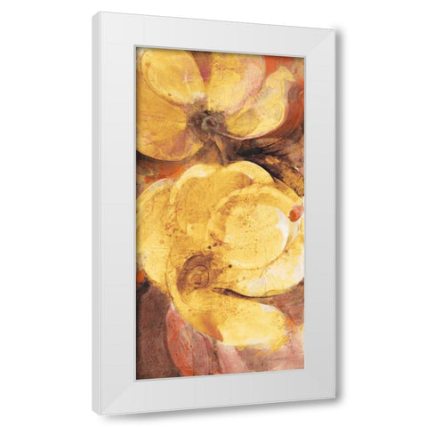 Fall Garden II White Modern Wood Framed Art Print by Hristova, Albena