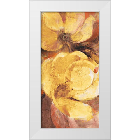 Fall Garden II White Modern Wood Framed Art Print by Hristova, Albena