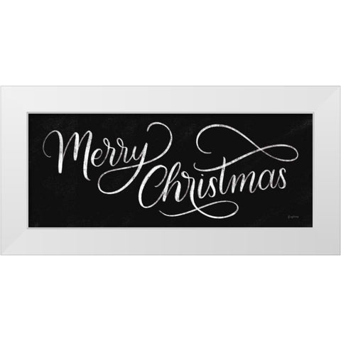 Christmas Sayings II Words White Modern Wood Framed Art Print by Thorns, Becky