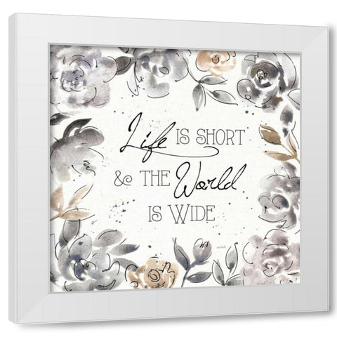 Skyline Sketches V White Modern Wood Framed Art Print by Tavoletti, Anne