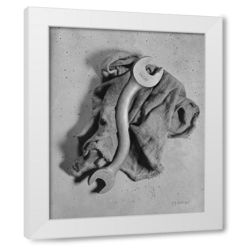 Cap Wrench White Modern Wood Framed Art Print by Goldstein, Ed