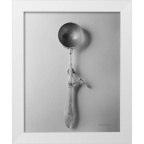 Ice Cream Scoop I White Modern Wood Framed Art Print by Goldstein, Ed
