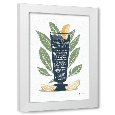 Fruity Cocktails II White Modern Wood Framed Art Print by Thorns, Becky
