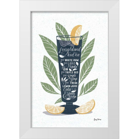 Fruity Cocktails II White Modern Wood Framed Art Print by Thorns, Becky