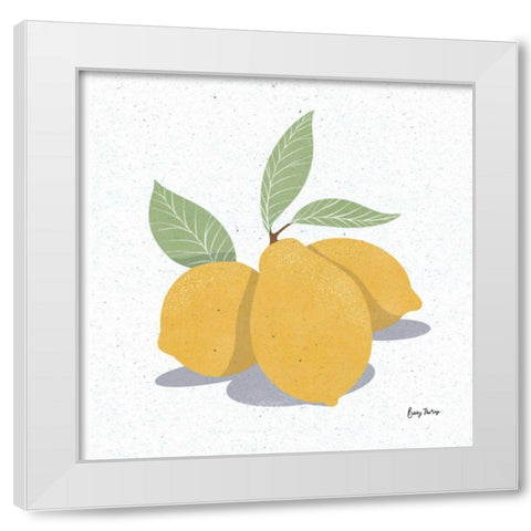 Fruity Cocktails V White Modern Wood Framed Art Print by Thorns, Becky