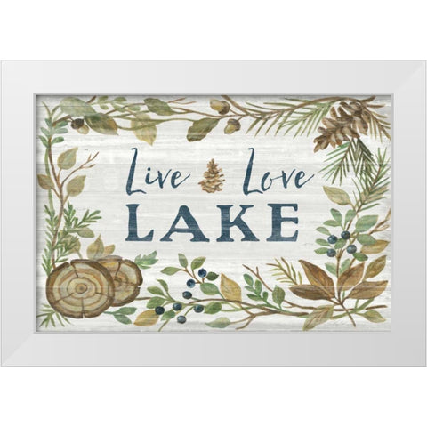 Lakeside Retreat III White Modern Wood Framed Art Print by Vassileva, Silvia