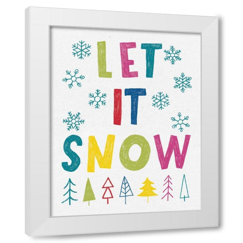 Merry and Bright II White Modern Wood Framed Art Print by Hershey, Moira