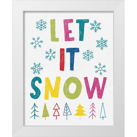 Merry and Bright II White Modern Wood Framed Art Print by Hershey, Moira