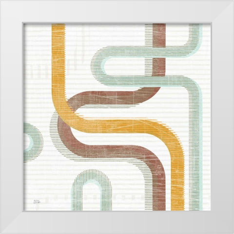 Subway Lines I White Modern Wood Framed Art Print by Averinos, Melissa