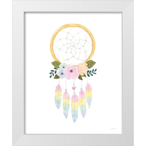 Lets Chase Rainbows IX White Modern Wood Framed Art Print by Jackson, Jenaya