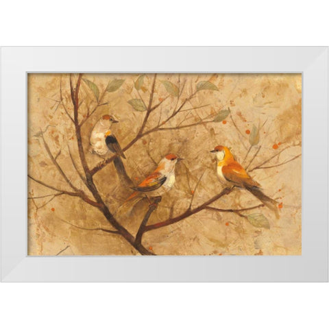 Checking In White Modern Wood Framed Art Print by Hristova, Albena