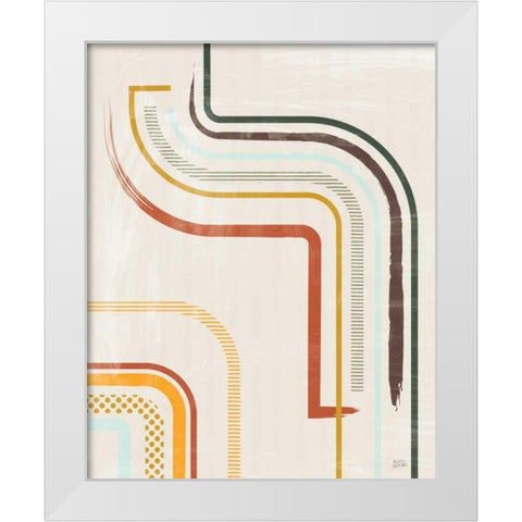 Lingering Lines I White Modern Wood Framed Art Print by Averinos, Melissa