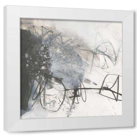 Whats Happening III Neutral White Modern Wood Framed Art Print by Davies, Jane