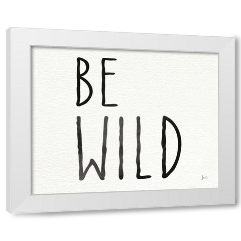Little Jewels Be Wild White Modern Wood Framed Art Print by Aiken, Jess