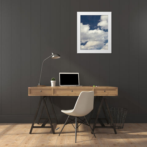 Autumn Clouds White Modern Wood Framed Art Print by Gendreau, Katherine