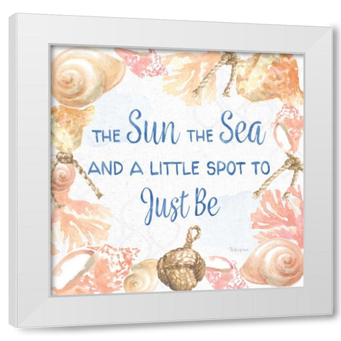 Coastline Botanical IX White Modern Wood Framed Art Print by Grove, Beth