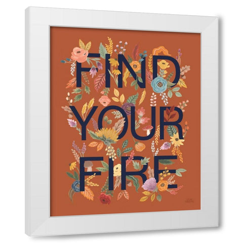 Harvest Garden III Rust White Modern Wood Framed Art Print by Marshall, Laura