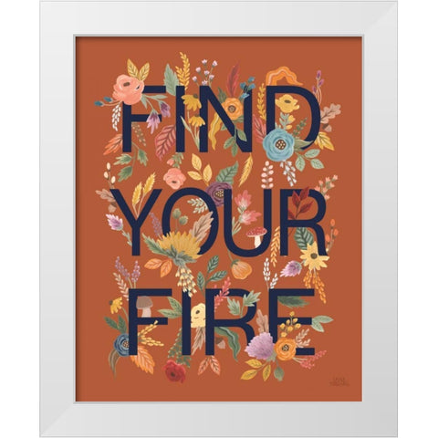 Harvest Garden III Rust White Modern Wood Framed Art Print by Marshall, Laura