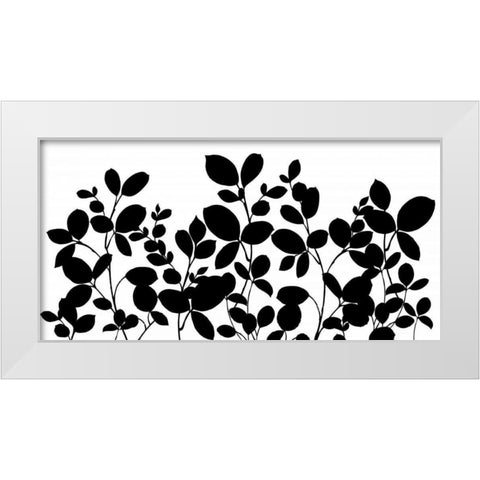 Leafy Grove White Modern Wood Framed Art Print by Wild Apple Portfolio