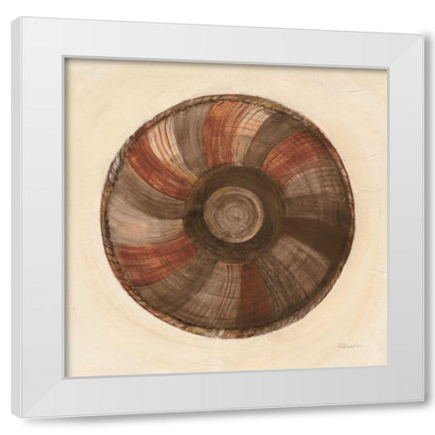 Woven Beauty II Dark White Modern Wood Framed Art Print by Hristova, Albena