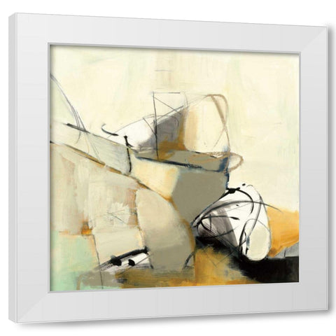 Study No. 127 White Modern Wood Framed Art Print by Anderson, CJ