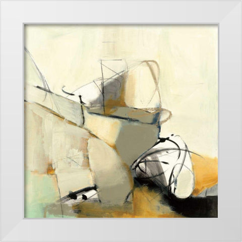 Study No. 127 White Modern Wood Framed Art Print by Anderson, CJ