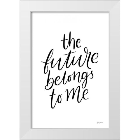 Graduation II White Modern Wood Framed Art Print by Thorns, Becky