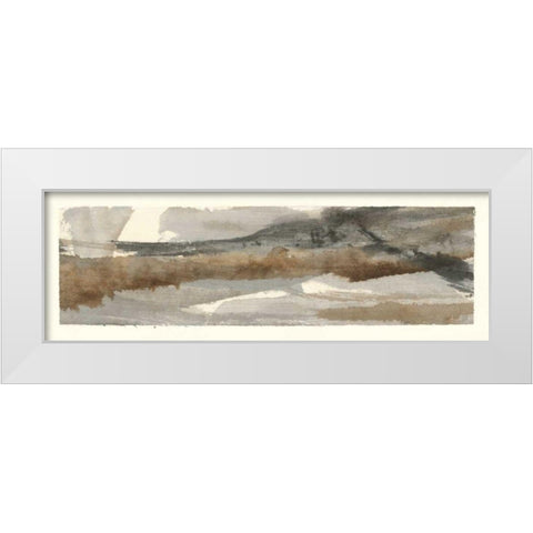 Brushscape I White Modern Wood Framed Art Print by Paschke, Chris