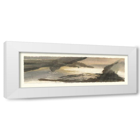 Brushscape III White Modern Wood Framed Art Print by Paschke, Chris