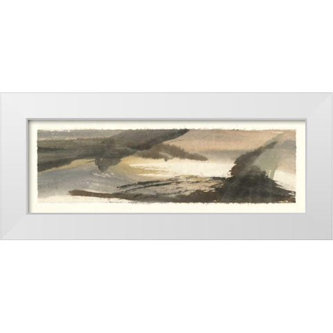 Brushscape III White Modern Wood Framed Art Print by Paschke, Chris