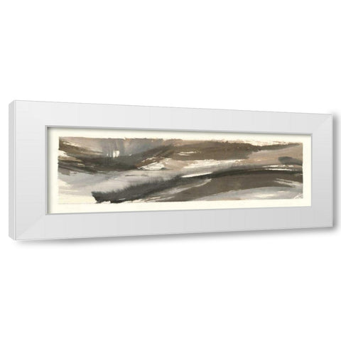 Brushscape IV White Modern Wood Framed Art Print by Paschke, Chris