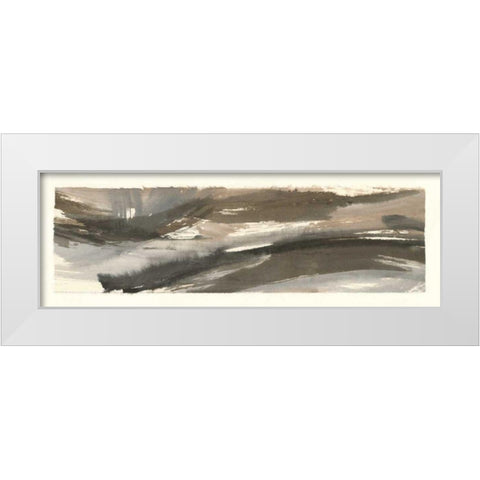 Brushscape IV White Modern Wood Framed Art Print by Paschke, Chris