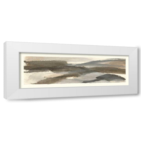 Brushscape V White Modern Wood Framed Art Print by Paschke, Chris