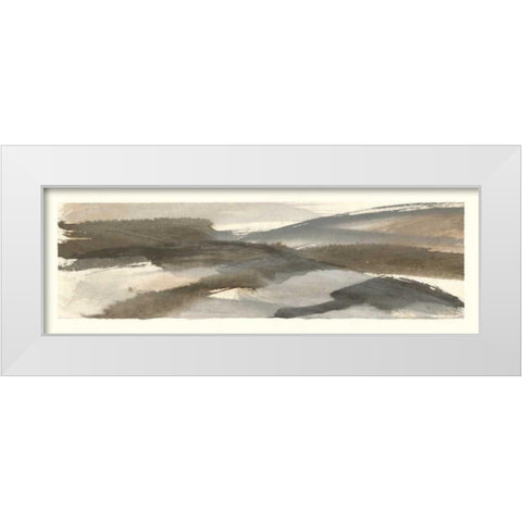 Brushscape V White Modern Wood Framed Art Print by Paschke, Chris
