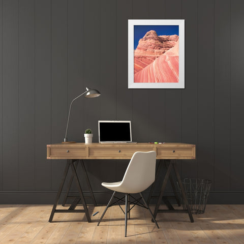 Coyote Buttes I Blush White Modern Wood Framed Art Print by Majchrowicz, Alan