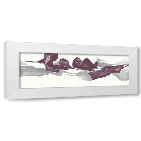 Plum and Gray IV White Modern Wood Framed Art Print by Paschke, Chris