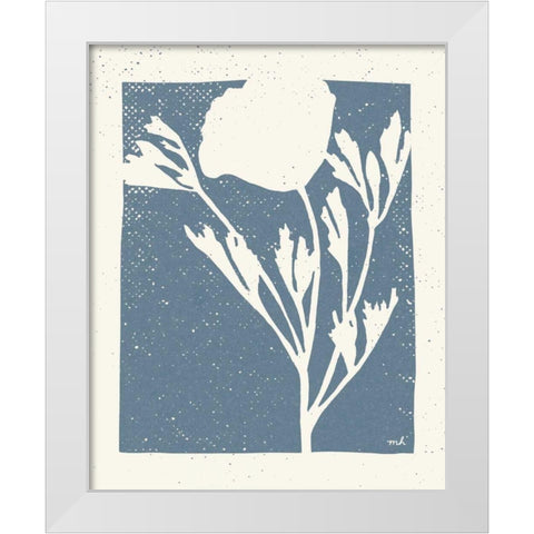 Joyful Spring II Bluestone White Modern Wood Framed Art Print by Hershey, Moira