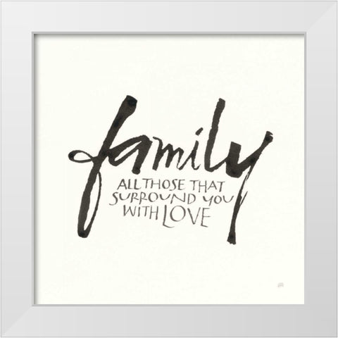 Daily Saying III White Modern Wood Framed Art Print by Paschke, Chris