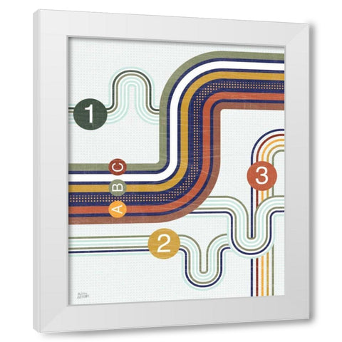 Retro Subway I White Modern Wood Framed Art Print by Averinos, Melissa