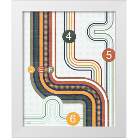 Retro Subway II White Modern Wood Framed Art Print by Averinos, Melissa